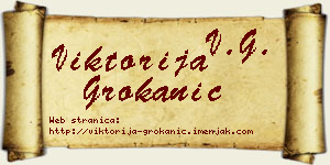 Viktorija Grokanić vizit kartica
